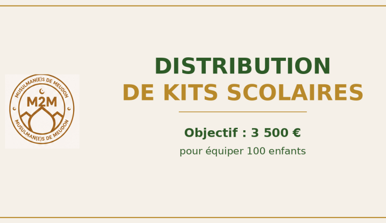 Campagne M2M de distribution de kits scolaires à Meudon